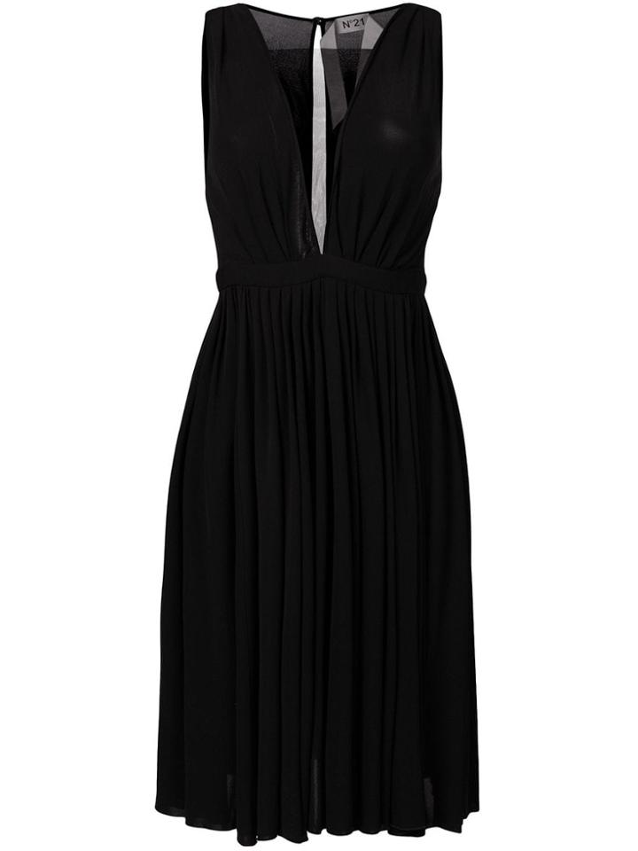 Nº21 Plunge Neck Dress - Black