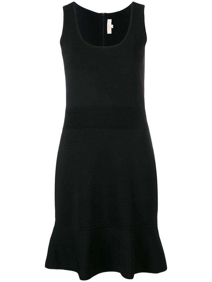 Michael Kors Collection Fluted Hem Dress - Black