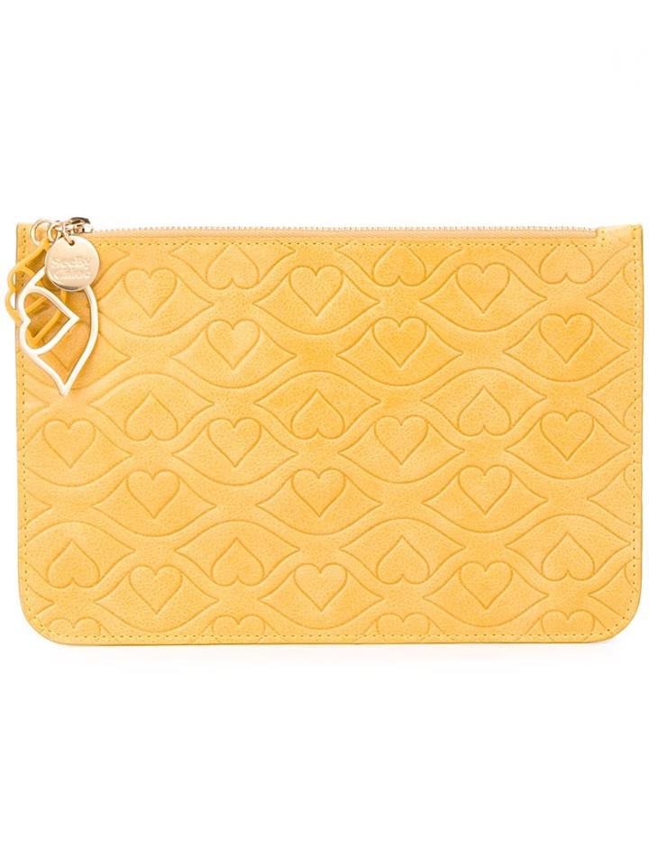 See By Chloé Big Bisou Embossed Clutch