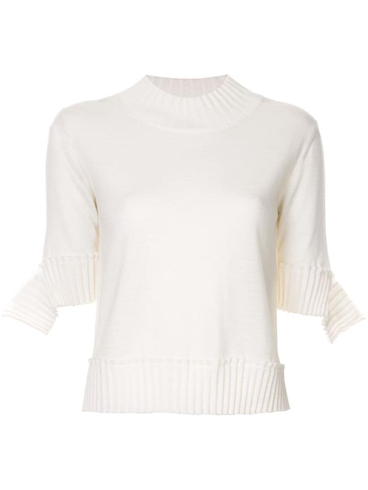 Nina Ricci Pleated Detail Jumper - White