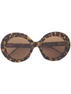 Thom Browne Eyewear Oversized Round Sunglasses