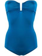 Forte Forte Strapless One-piece - Blue