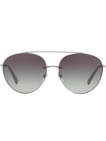 Valentino Eyewear Gradient Aviators - Grey