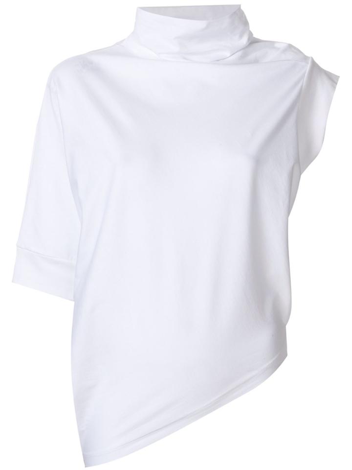 Maison Margiela Asymmetric Fitted Top - White