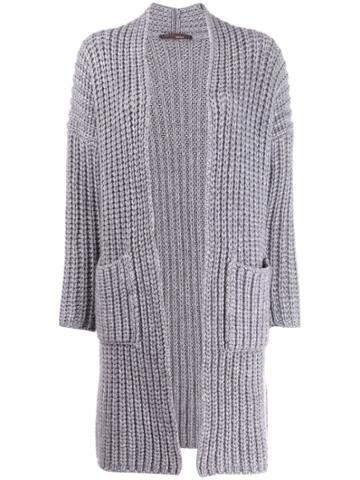 Incentive! Cashmere Knitted Cardi-coat - Grey