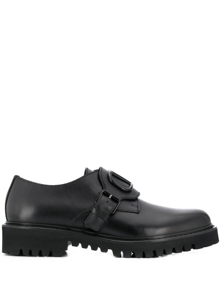Valentino Valentino Garavani Vlogo Derby Shoes - Black
