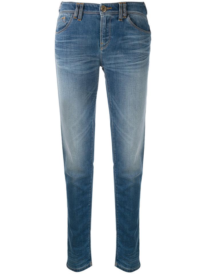 Armani Jeans - Classic Skinny Jeans - Women - Cotton/spandex/elastane - 28, Blue, Cotton/spandex/elastane