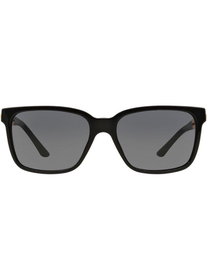 Versace Eyewear Square Cut Out Arm Sunglasses - Black