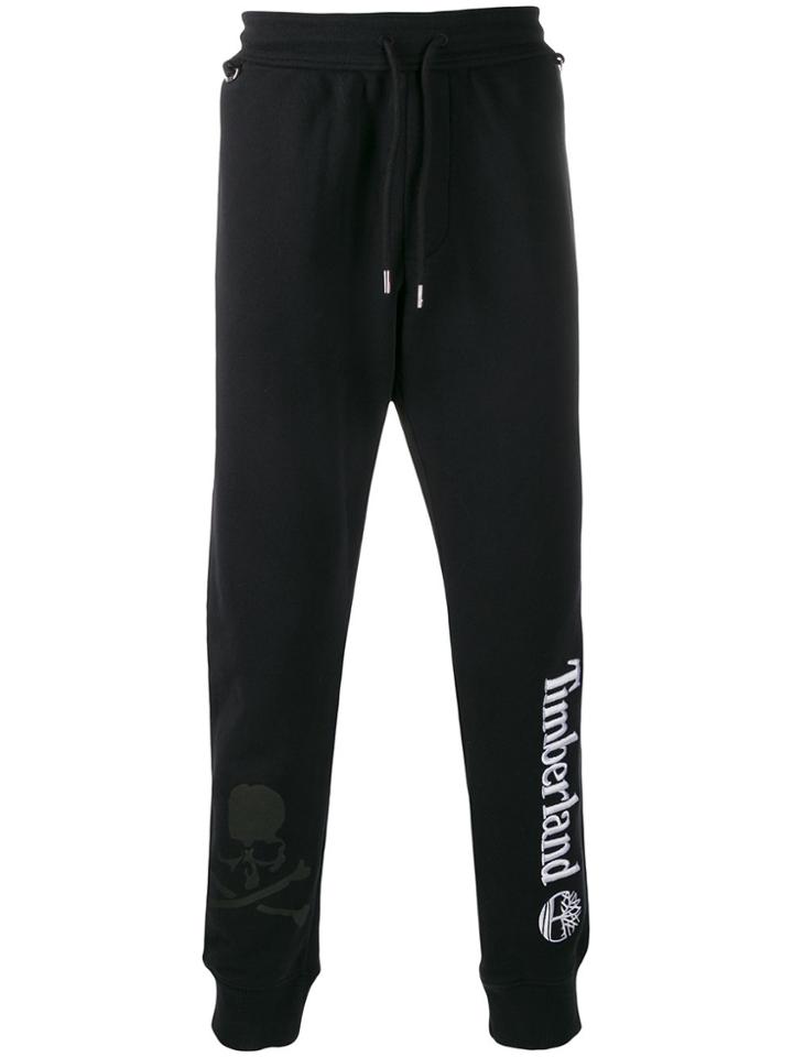 Timberland Logo Embroidered Track Pants - Black
