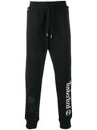 Timberland Logo Embroidered Track Pants - Black