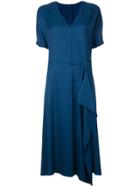 Cédric Charlier Belted Midi Dress - Blue