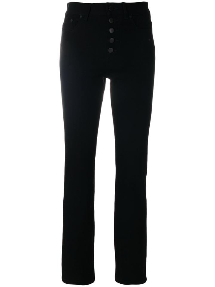 Joseph Buttoned Tapered Jeans - Black