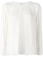 P.a.r.o.s.h. Ribbed Cardigan, Women's, Nude/neutrals, Viscose/pvc