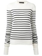 Y / Project Breton Stripe Sweater, Women's, Size: Medium, Nude/neutrals, Merino