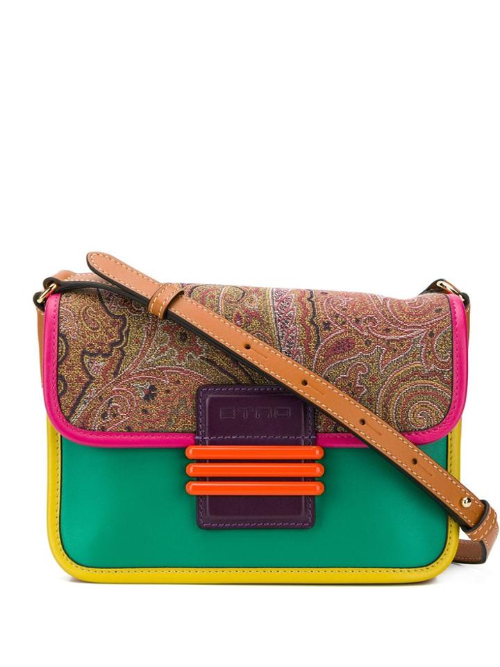 Etro Colour-block Paisley Bag - Pink