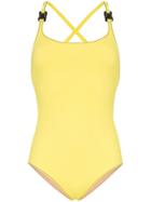 1017 Alyx 9sm Racerback Buckle Strap Swimsuit - Yellow