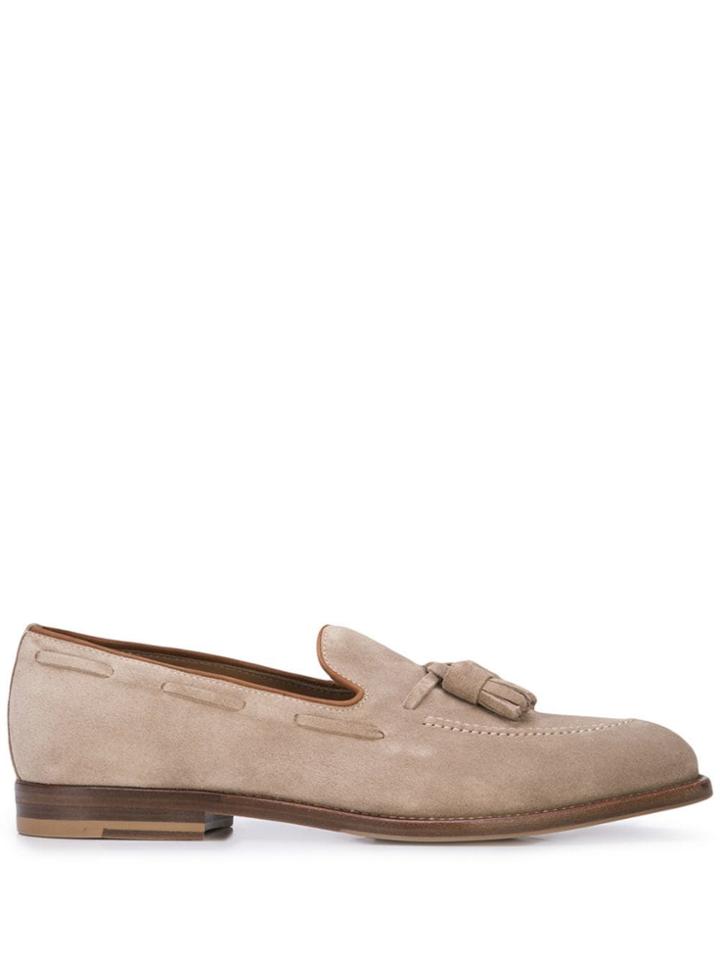 Brunello Cucinelli Front Tassel Loafers - Brown