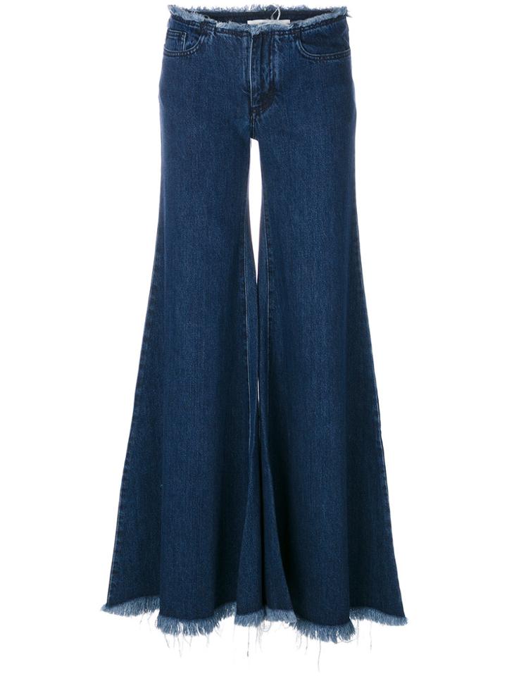 Marques'almeida Flared Wide-leg Jeans - Blue