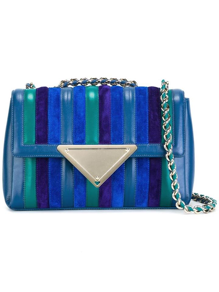 'elizabeth' Shoulder Bag, Women's, Blue, Calf Leather, Sara Battaglia