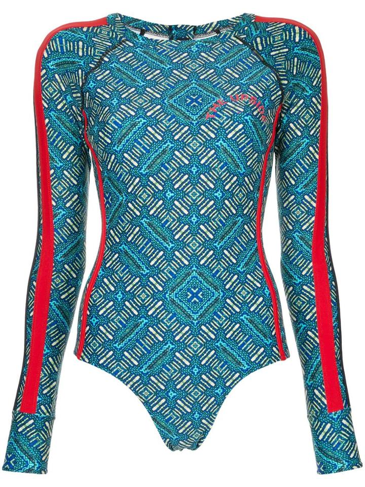The Upside Aztec Print One-piece Body - Blue