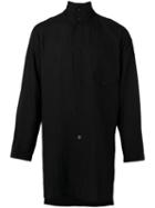 Yohji Yamamoto - Longline Shirt - Men - Ramie/lyocell - Ii, Black, Ramie/lyocell