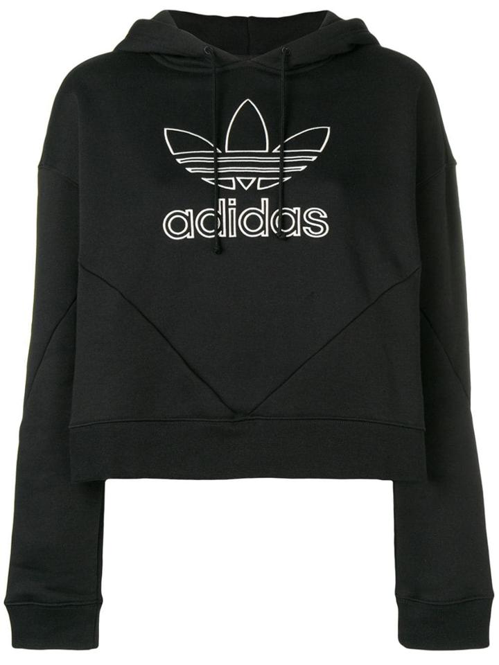 Adidas Clrdo Cropped Hoodie - Black