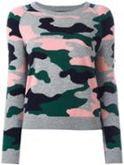 Chinti And Parker Camouflage Intarsia Jumper, Women's, Size: Xs, Green, Cashmere/wool