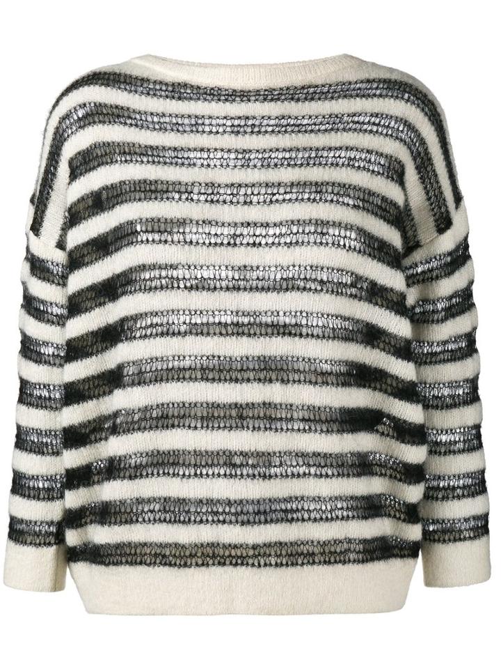 Saint Laurent Bateau Neck Jumper, Women's, Size: Xl, Black, Mohair/wool/polyamide