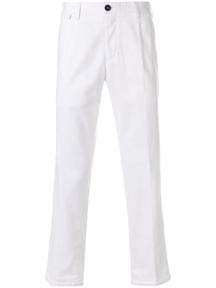 Pt01 Cropped Chinos - White
