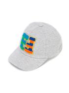 Fendi Kids - Logo Appliqué Cap - Kids - Cotton - 48 Cm, Grey