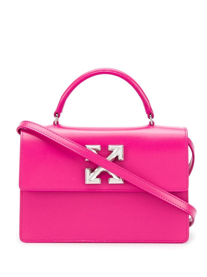 Off-white Arrows Plaque Tote Bag - Pink