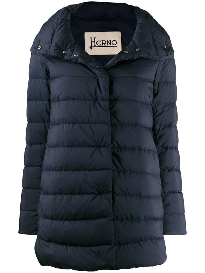 Herno Padded Mid-length Jacket - Blue