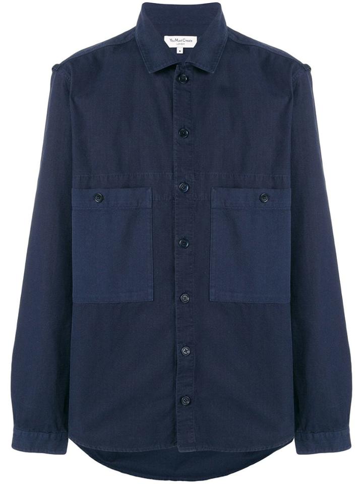 Ymc Doc Savage Shirt - Blue