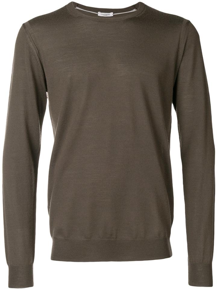 Paolo Pecora Round Neck Jumper - Brown