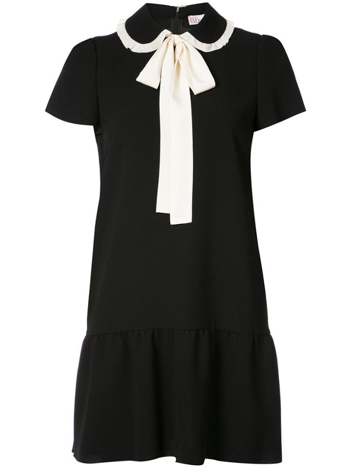 Red Valentino Bow Tie Dress - Black