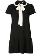 Red Valentino Bow Tie Dress - Black