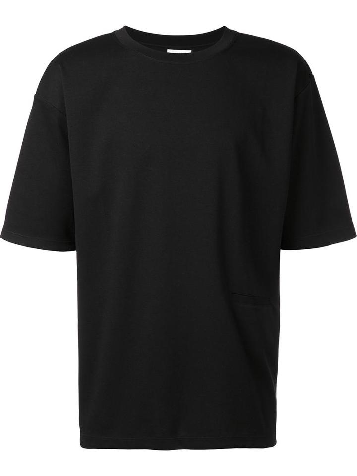 Deveaux Slit Pocket Detail T-shirt, Men's, Size: 1, Black, Cotton/polyamide/spandex/elastane