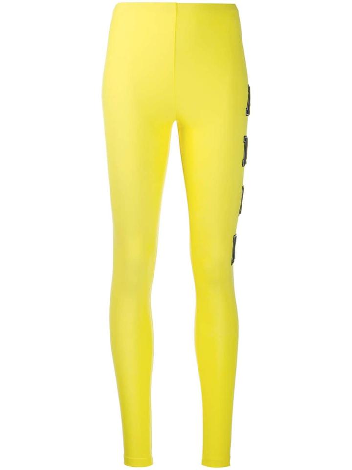 Amen Skinny High Rise Trousers - Yellow