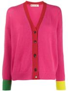 Marni Colour-block Cardigan - Pink