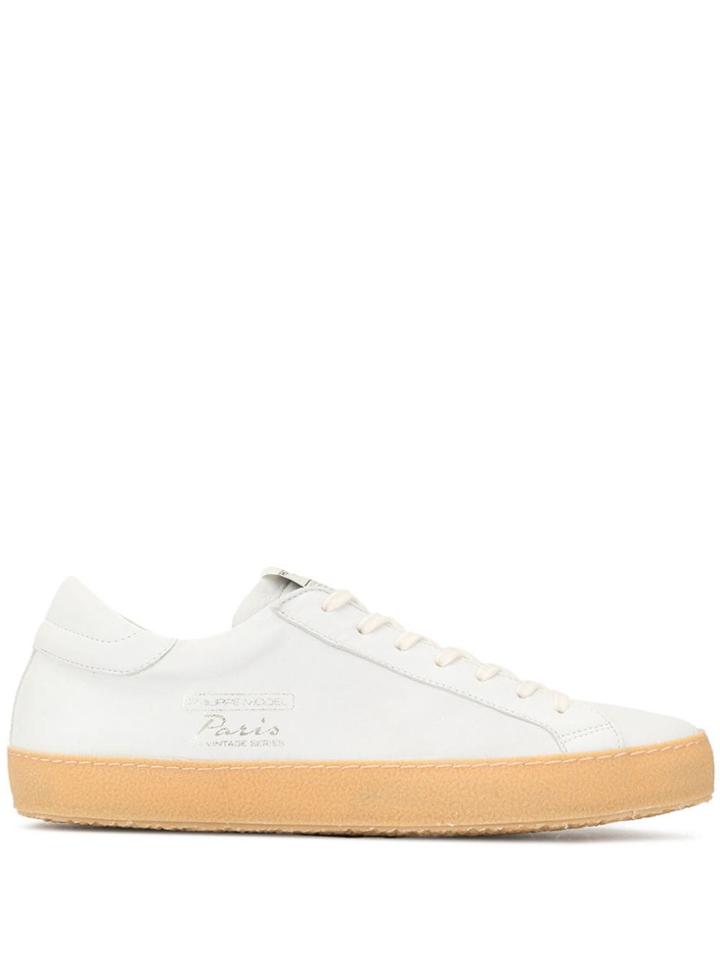 Philippe Model Paris Vintage Sneakers - White