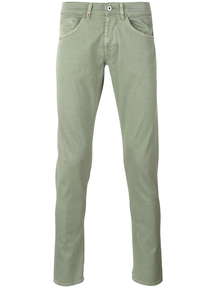 Dondup - Skinny Trousers - Men - Cotton/spandex/elastane - 32, Green, Cotton/spandex/elastane