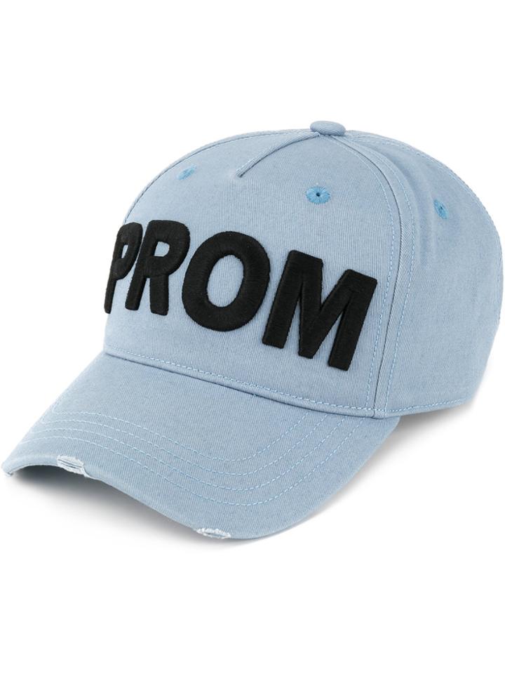 Dsquared2 Prom Embroidered Baseball Cap - Blue