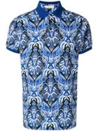 Etro Printed Polo Shirt - Blue