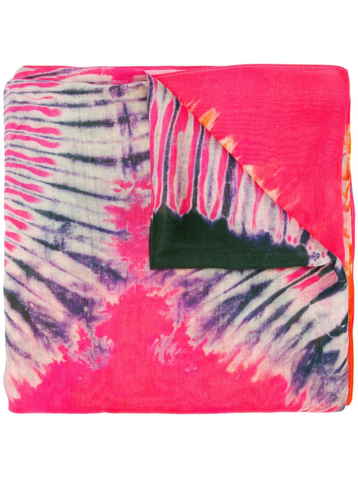 Barbara Bui - Printed Scarf - Women - Modal/cashmere - One Size, Pink/purple, Modal/cashmere