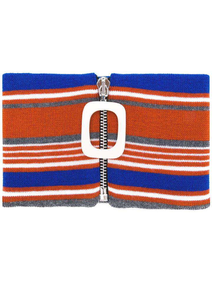 Jw Anderson Striped Neckband - Yellow & Orange