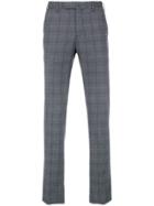 Incotex Check Tailored Trousers - Blue