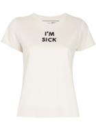 Tu Es Mon Trésor Sequin Slogan T-shirt - Nude & Neutrals