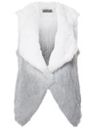 Yves Salomon Slim Fur Vest - Grey