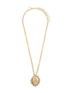 Oscar De La Renta Embellished Pendant Necklace, Women's, Metallic