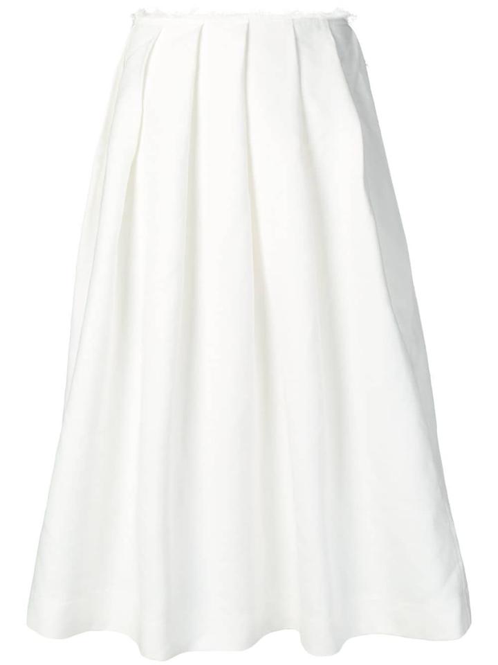 Comme Des Garçons Pleated Skirt - White